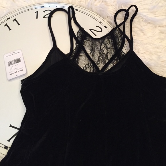Free People Velvet and Lace double Strap T… - Picture 6 of 6